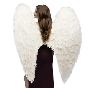 Engelsflügel Boland 52803 Engel Federflügel Weiß, 120 x 120 cm