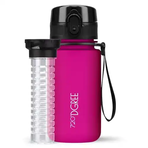 Trinkflasche mit Fruchteinsatz 720°DGREE Kinder Trinkflasche