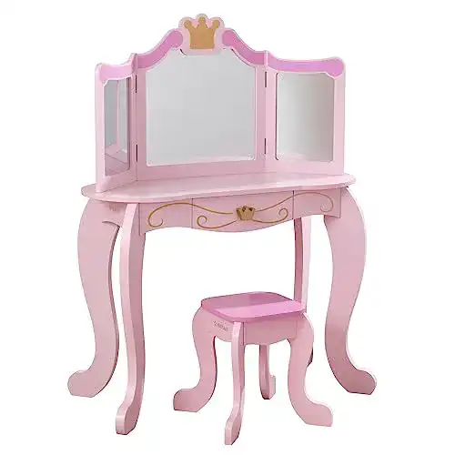 Schminktisch-Kinder KidKraft 76123 Frisiertisch & Hocker Princess