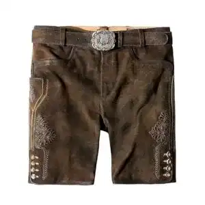 Lederhose Stockerpoint Herren Corbi4 Hose, Bison gespeckt, 56