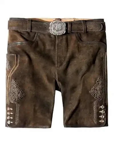Lederhose Stockerpoint Herren Corbi4 Hose, Bison gespeckt, 56