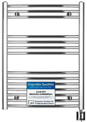 Badheizkörper anapont elektrischer – Chrom gebogen – Timer