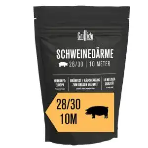 Schweinedarm Grillido Schweinedärme, Kaliber 28/30, 10 Meter