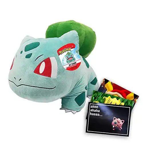 Die beste Pokémon-Kuscheltier Lively Moments 60 cm großes Bisasam 2026 Test Bestseller Pokémon-Kuscheltier Lively Moments 60 cm großes Bisasam