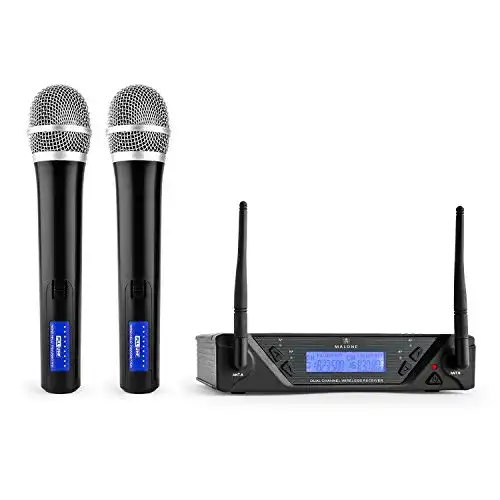 Die beste Funkmikrofon MALONE UHF-450 Duo 1-2-Kanal UHF- Set 2026 Test Bestseller Funkmikrofon MALONE UHF-450 Duo 1-2-Kanal UHF- Set