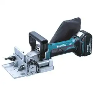 Flachdübelfräse Makita DPJ180RTJ Akku-Nutfräse 18 V, 2 Akkus