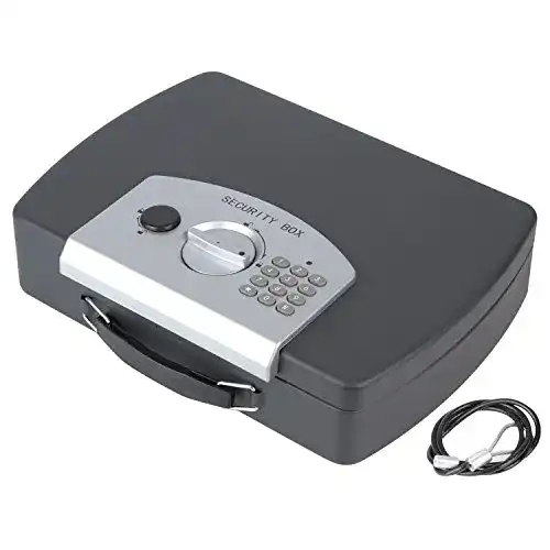 Geldkassette HMF 1608-02 Elektronikschloss, inkl. Drahtseil
