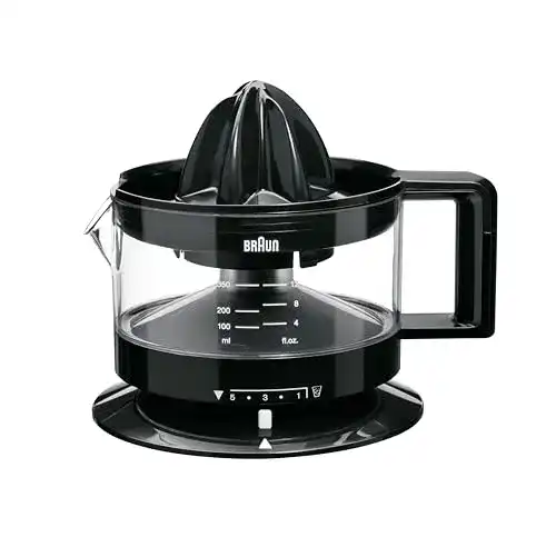 Braun-Entsafter Braun CJ3000 BK Zitruspresse mit Schale