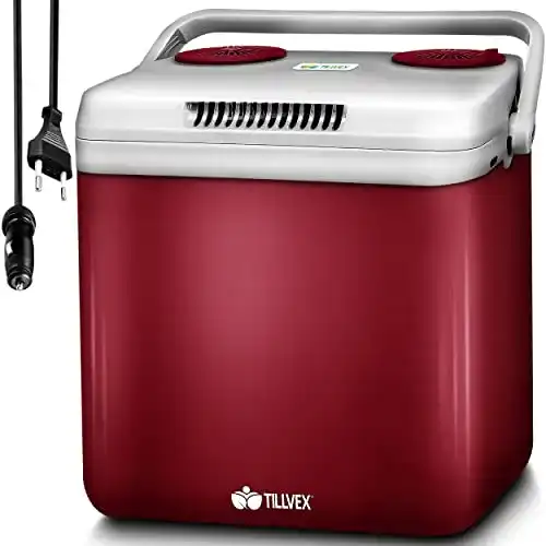 Kühlbox (30 Liter) tillvex Kühlbox elektrisch 32L Mini-Kühlschrank