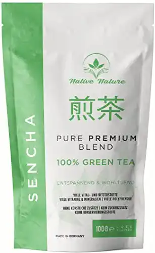 Grüntee NATIVE NATURE Grüner Tee Sencha, lose Blätter, 100g