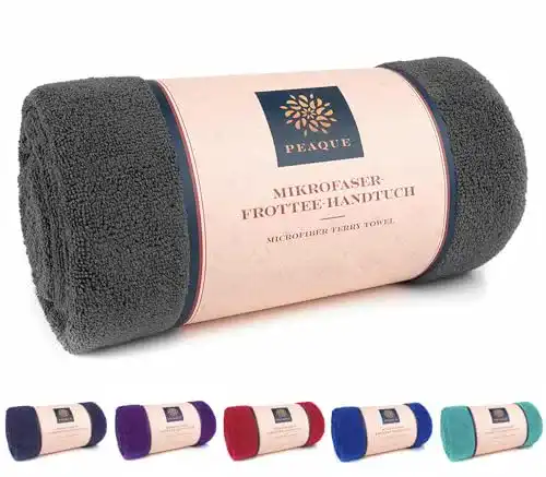 Sporthandtuch PEAQUE Mikrofaser Frottee-Handtuch saugstark