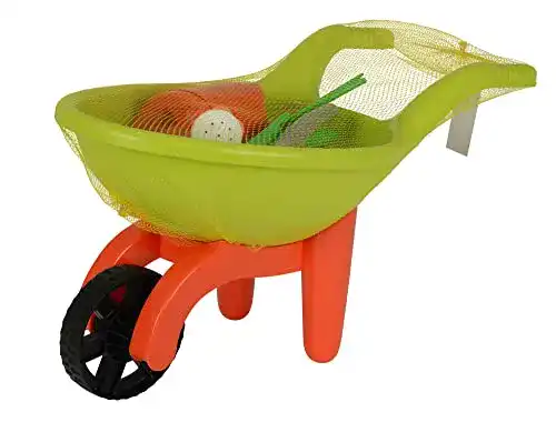 Kinderschubkarre Simba 107137758 – Schubkarre 9 Teile, 49cm