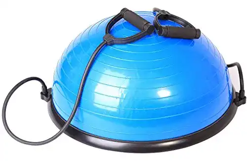 Balance-Ball SportPlus Balance Ball Halbkugel inkl. Traningsbänder