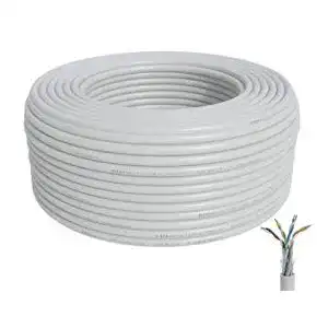 Cat-7-Verlegekabel BIGtec LAN Kabel 50m weiß CAT7 PiMF S/FTP