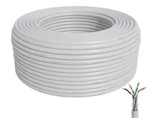 Cat-7-Verlegekabel BIGtec LAN Kabel 50m weiß CAT7 PiMF S/FTP