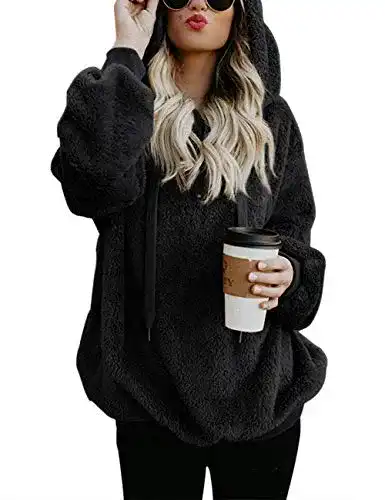 Fleecepullover Damen iWoo Hoodie Damen Kapuzenpullover