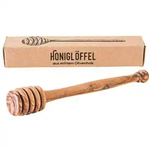 Honiglöffel beegut aus Olivenholz, handgefertigt in Tunesien