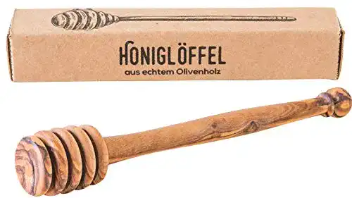 Honiglöffel beegut aus Olivenholz, handgefertigt in Tunesien