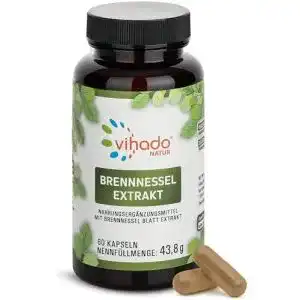 Brennnesselwurzel Vihado Natur Brennnessel Extrakt, 60 Kapseln