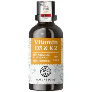 Vitamin-D3-K2 Nature Love ® Vitamin D3 + K2 (50ml flüssig)