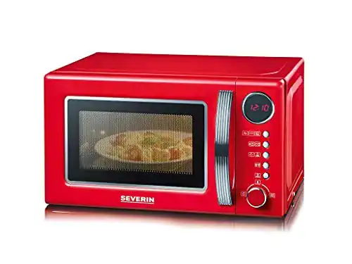 Severin-Mikrowelle SEVERIN 2-in-1 Retro, 8 Automatikprogramme