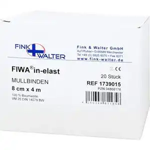 Mullbinden Fink & Walter GmbH 8 Cmx4 m 100% Baumwolle