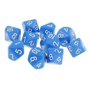 DnD-Würfel Yourandoll 10 STÜCKE Polyedrische Würfel D10