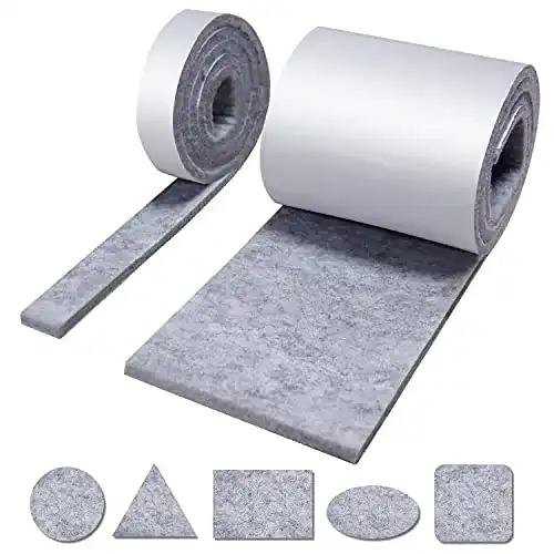 Filzband Rcllb Filzgleiter selbstklebend, 2 Rollen, 5 mm dick