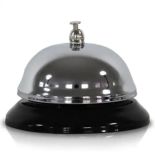 Tischglocke infactory: Rezeptions-Glocke mit 85 mm Durchmesser
