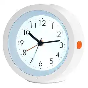 Absolut geräuschloser Wecker infactory Wecker analog lautlos: