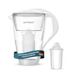 Wasserfilter PearlCo GLAS (weiß) mit 1 classic Filterkartusche