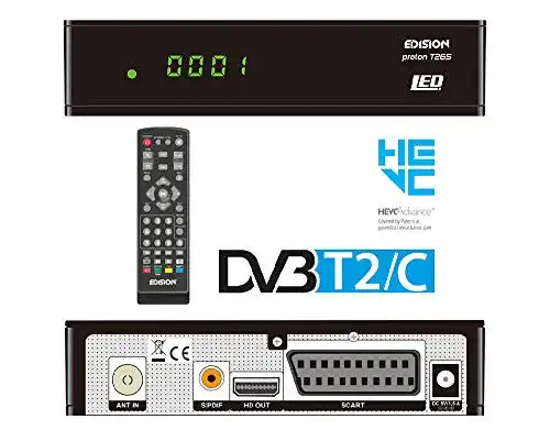 Die beste Edision-Receiver Edision proton T265 LED DVB-T2 HD H.265 HEVC 2026 Test Bestseller Edision-Receiver Edision proton T265 LED DVB-T2 HD H.265 HEVC