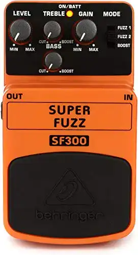 Fuzz-Pedal Behringer SF300 3-Modus-Fuzz-Distortion-Effektpedal