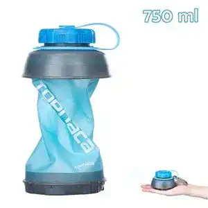 Faltbare Trinkflasche Topnaca Reise Wasserflasche Camping 750ml