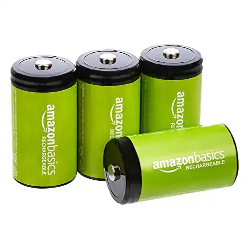 Mono-D-Akku Amazon Basics, D-Zellen, 4er-Packung