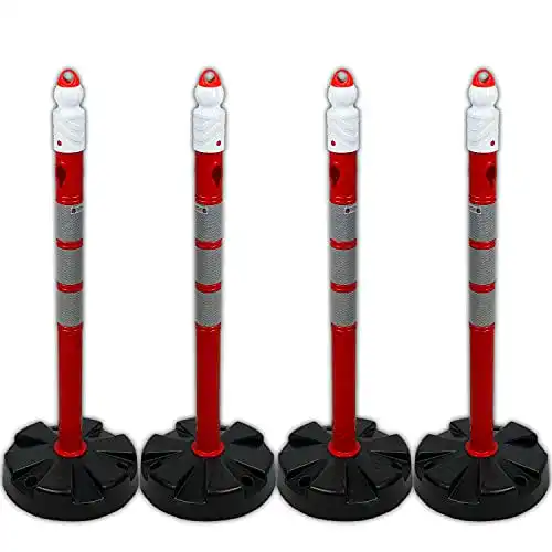 Kettenpfosten-Set UvV ® Quad (4 Stück) Kettenpfosten Ø63 x 1000