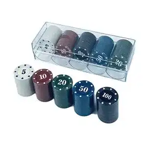Pokerchips XIOJAE 100 Stücke Spielchips Bingo Chips Kunststoff