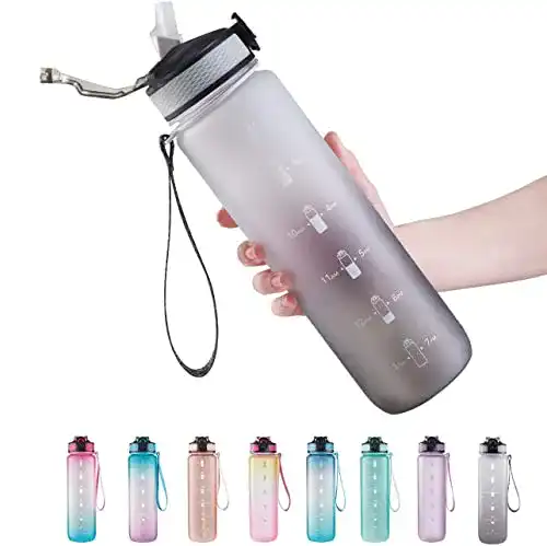 Trinkflasche spülmaschinenfest EYQ Trinkflasche, 1L Sport