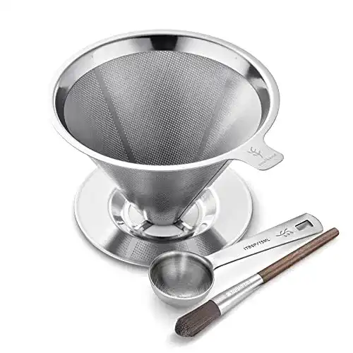 Die beste Kaffeefilter Edelstahl SOUL HAND Kaffeefilter mit Reinigungspinsel 2026 Test Bestseller Kaffeefilter Edelstahl SOUL HAND Kaffeefilter mit Reinigungspinsel