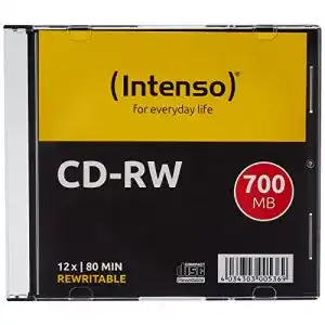 CD-RW Intenso 2801622 Rohlinge 700 MB, RW 12x Speed, 10er