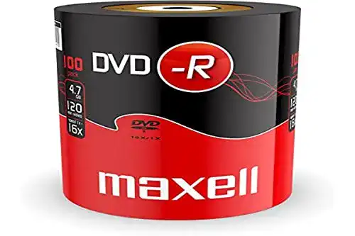 DVD-R Maxell 275733 Rohlinge, 16x Speed, 4,7GB, 100er