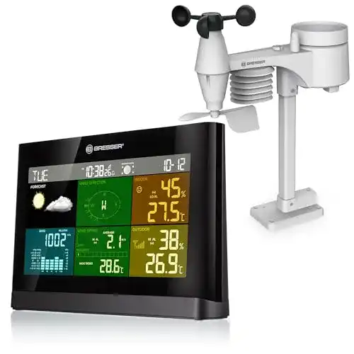 Profi-Wetterstation Bresser Wetterstation Funk mit Außensensor