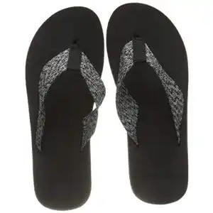 Flip-Flops Damen flip*flop Flip Ocean Unisex Zehentrenner, Schwarz