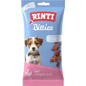 Rinti-Leckerli Rinti Extra Bitties Puppy Huhn & Ente, 8er Pack