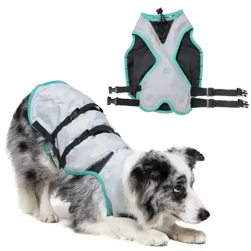 Kühlweste Hund Suitical Dry Cooling Vest Hund, M, Silber