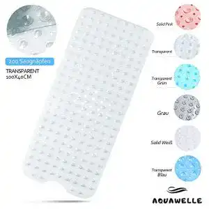 Badewannenmatte Aquawelle, mit 200 rutschfesten Saugnäpfen