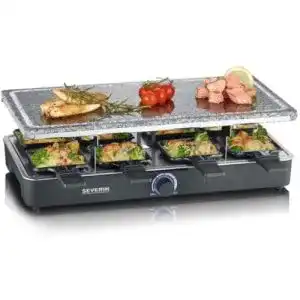 Raclette-Grill mit Steinplatte SEVERIN, Tischgrill für 8 Personen