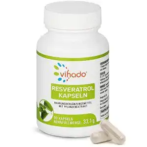 Resveratrol-Kapseln Vihado Resveratrol Kapseln, 90 Kapseln