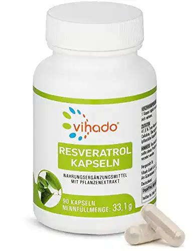 Resveratrol-Kapseln Vihado Resveratrol Kapseln, 90 Kapseln