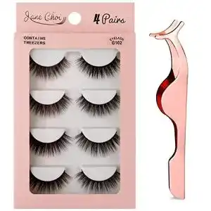 Künstliche Wimpern Jane Choi Falsche Wimpern, 3D, 4 Paar